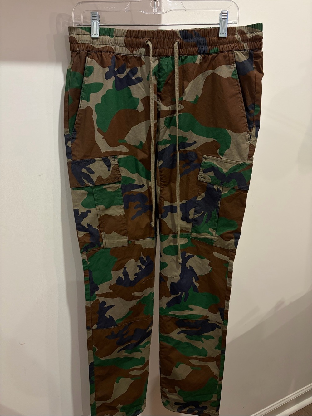 Pacsun Cotton Camo/Cargo/Combat Pants- M - Straight Pockets w/ Tie Ankle Fit